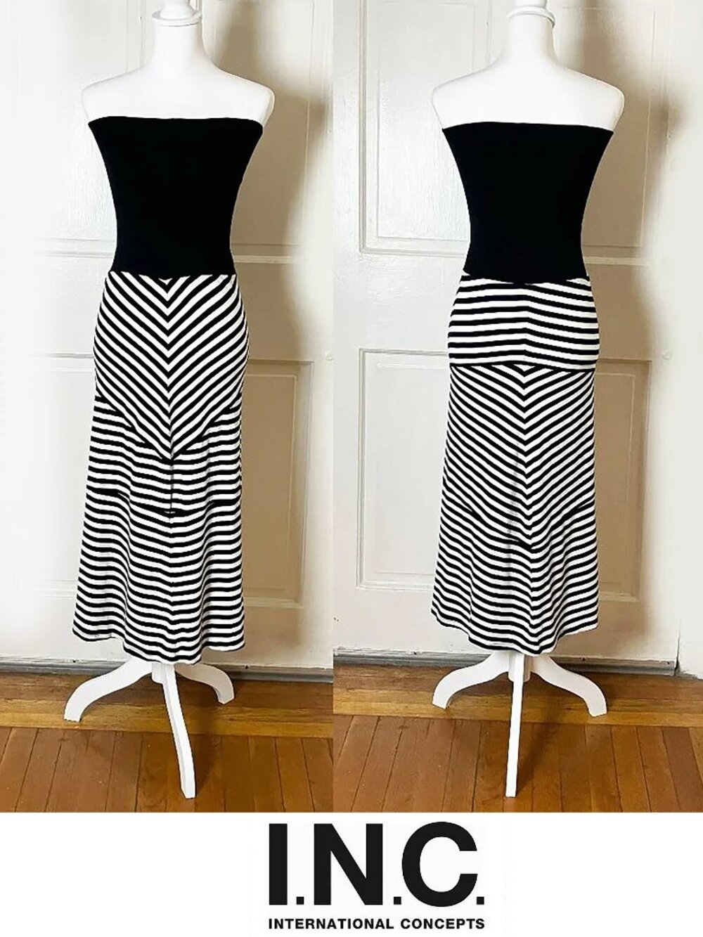 INC International Concepts | Black & White Summer Dress | Size S